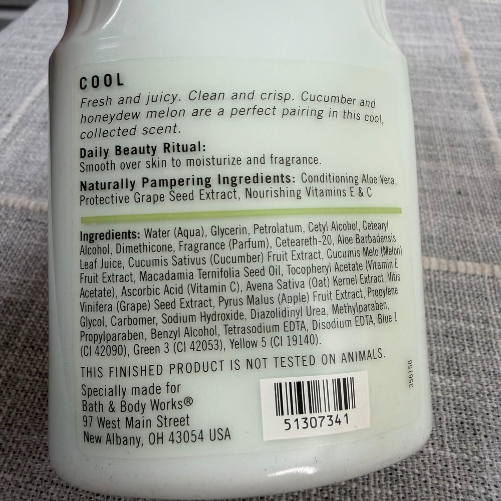 VTG Bath & Body Works Pleasures Cucumber Melon Body Lotion 8oz Original 80% Full - Picture 3 of 8